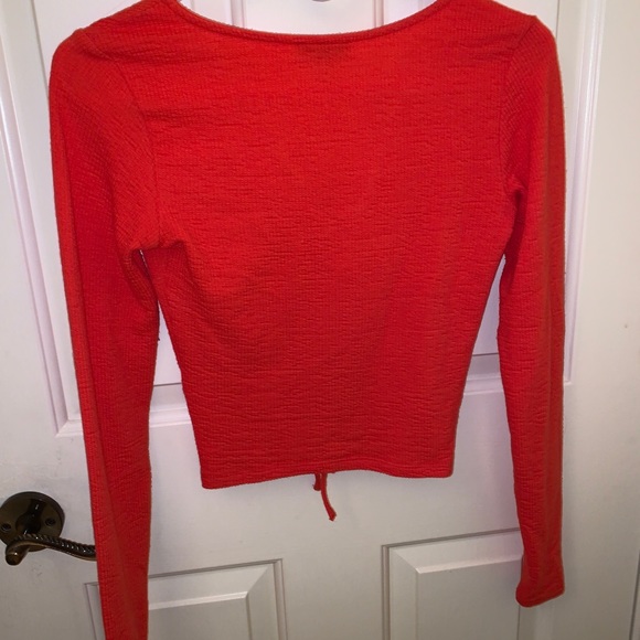 Dynamite Long Sleeve Ruched Top - Picture 2 of 3